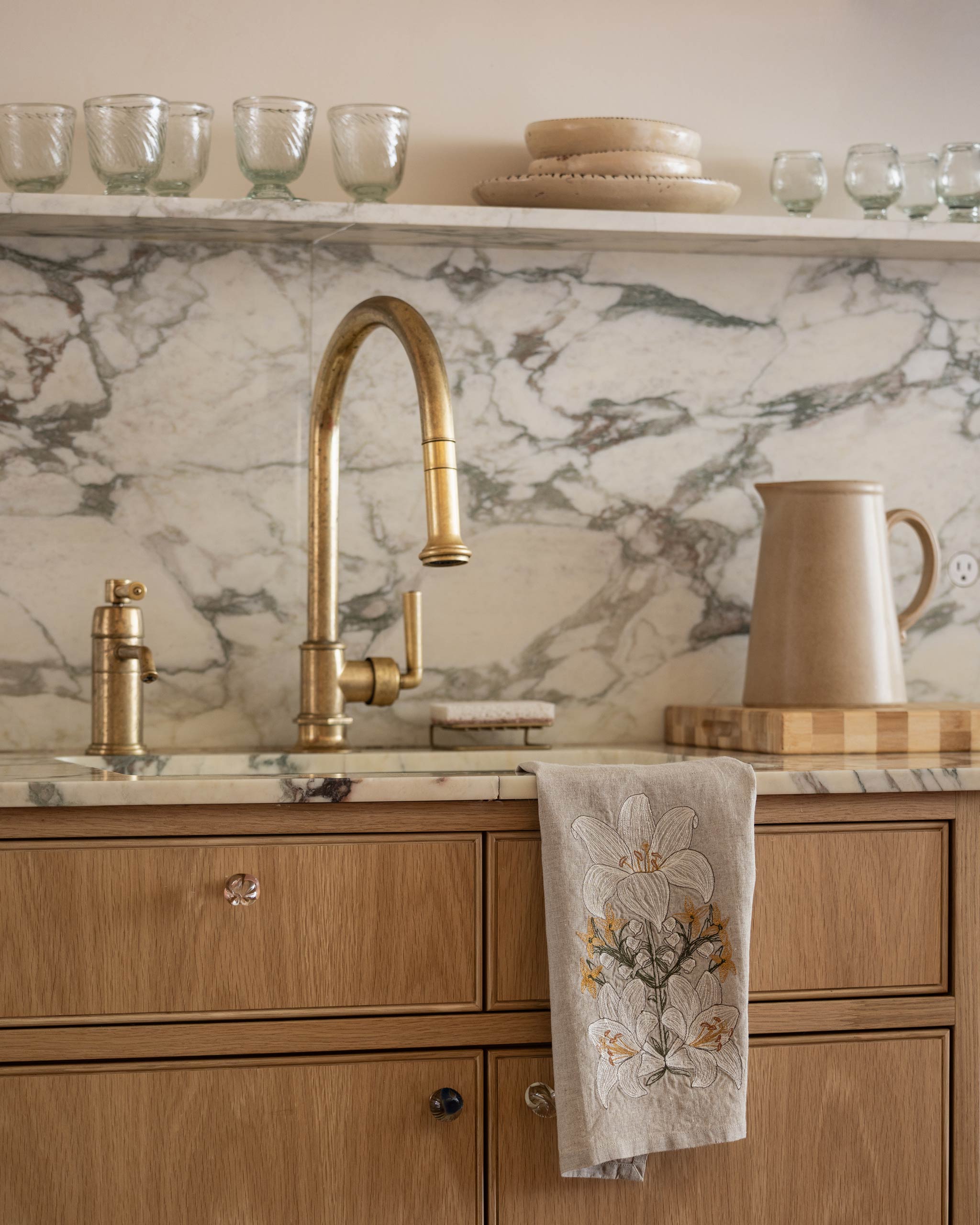 Lily Bouquet Tea Towel