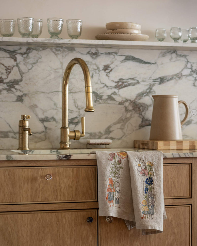 Spring Parade Lily Tea Towel