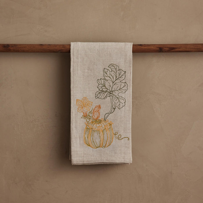 Squash Vine Tea Towel