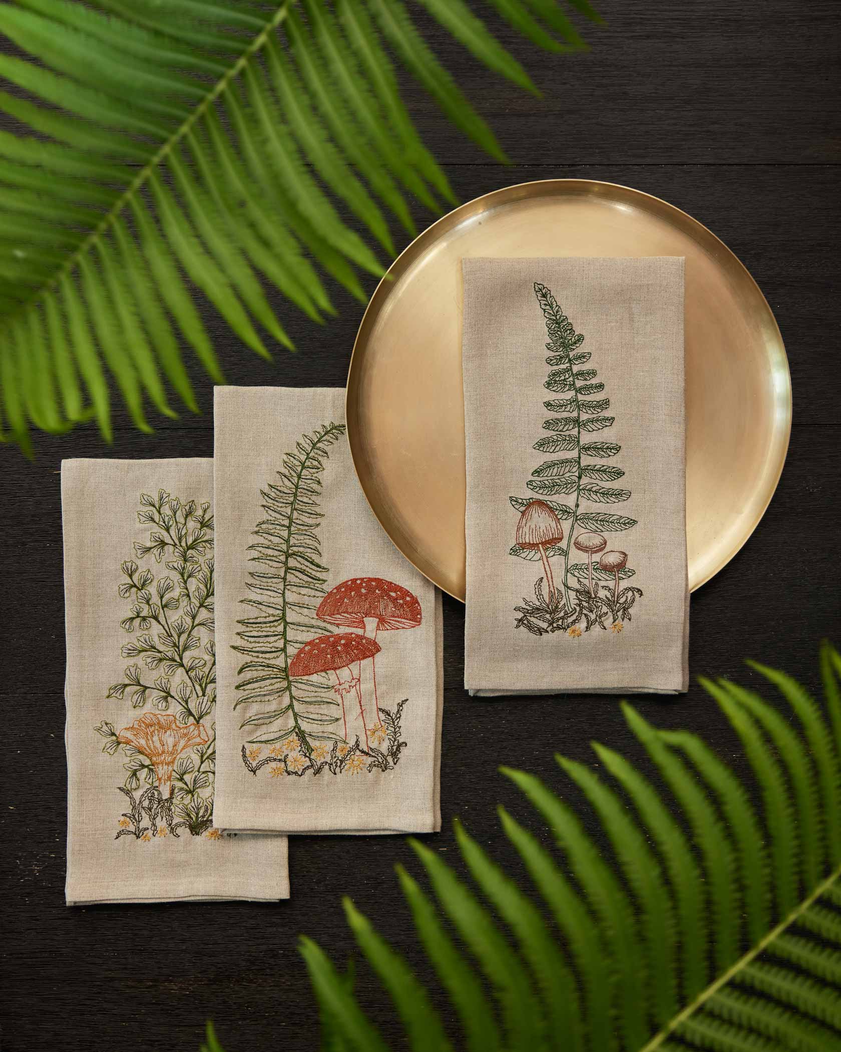 Coral & Tusk Sword Fern Tea Towel - Thumbnail 3