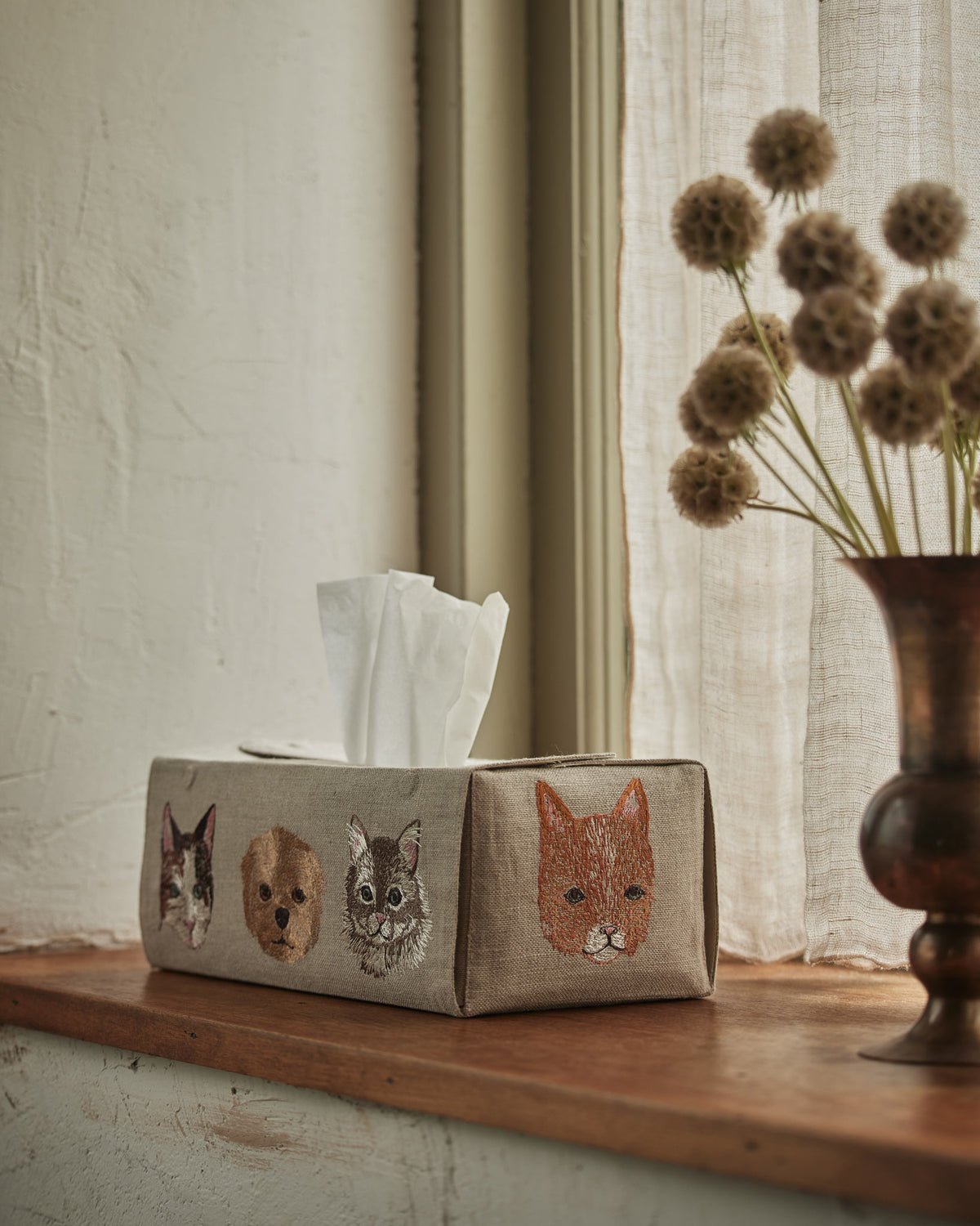 Cats and Dogs Tissue Box Cover | Coral & Tusk