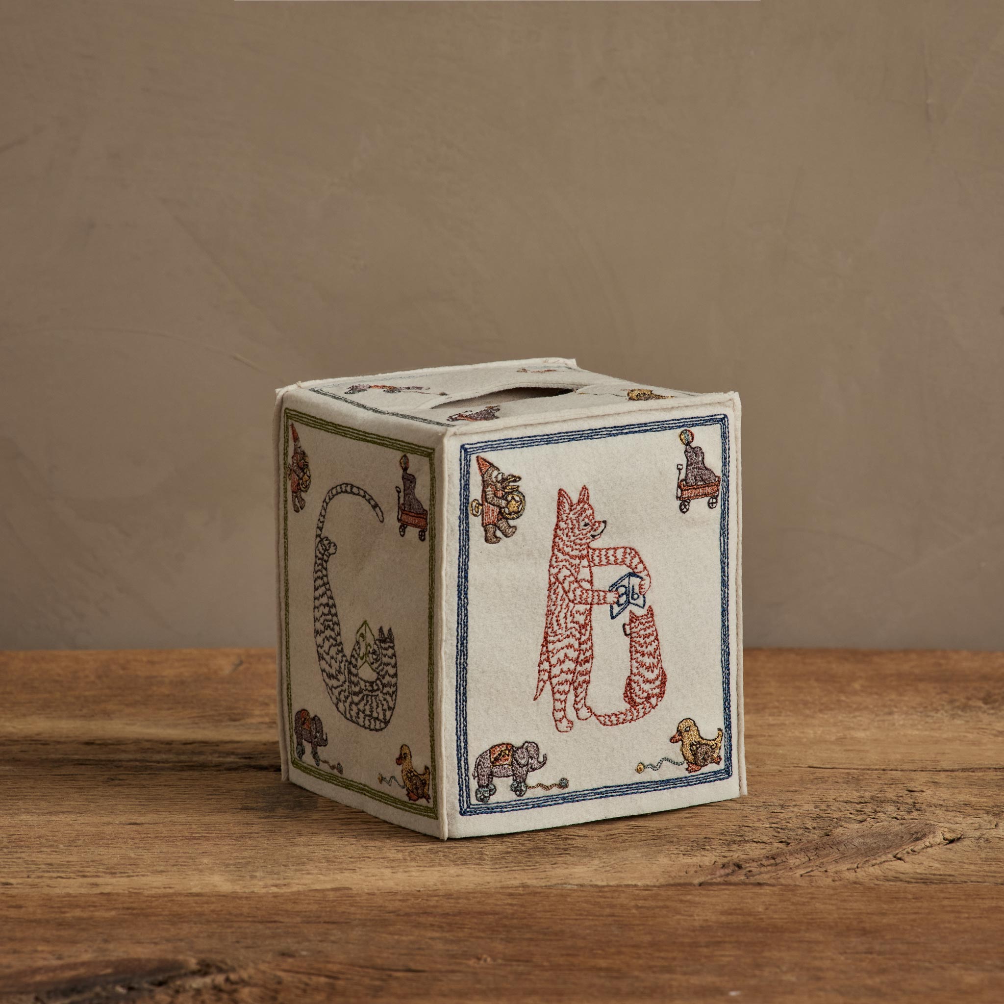 ABC Tissue Box Cover | Coral & Tusk