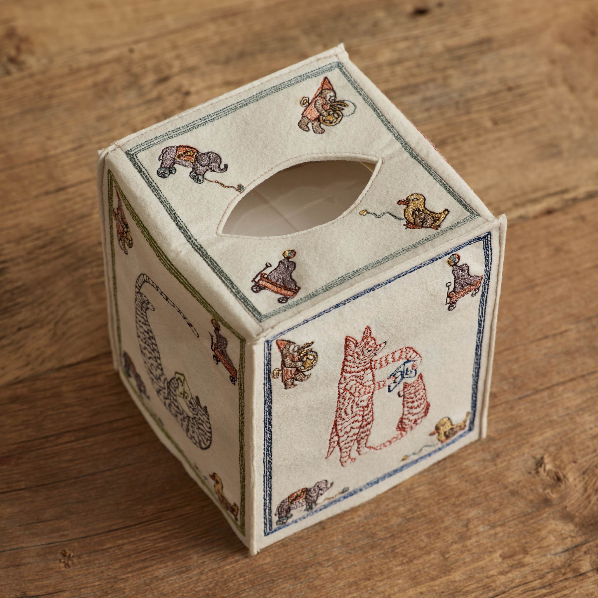 ABC Tissue Box Cover | Coral & Tusk