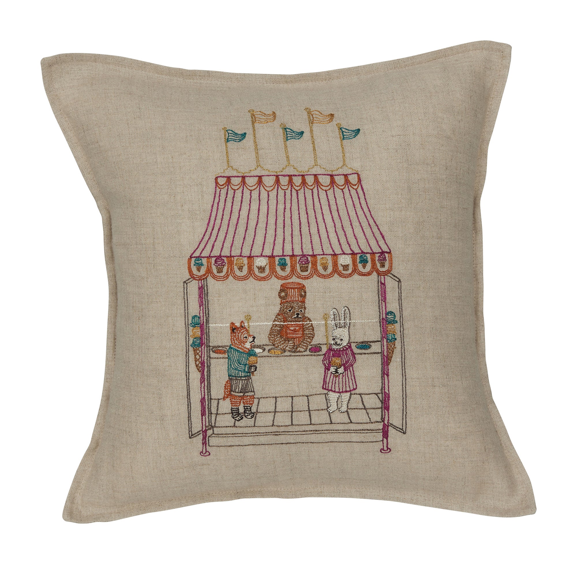 Ice Cream Shop Pillow