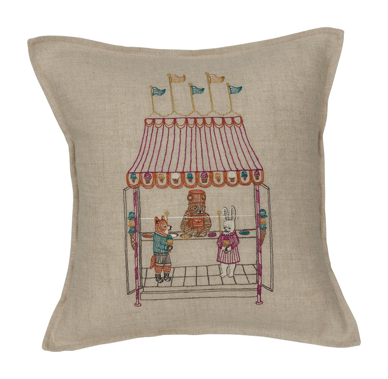 Ice Cream Shop Pillow