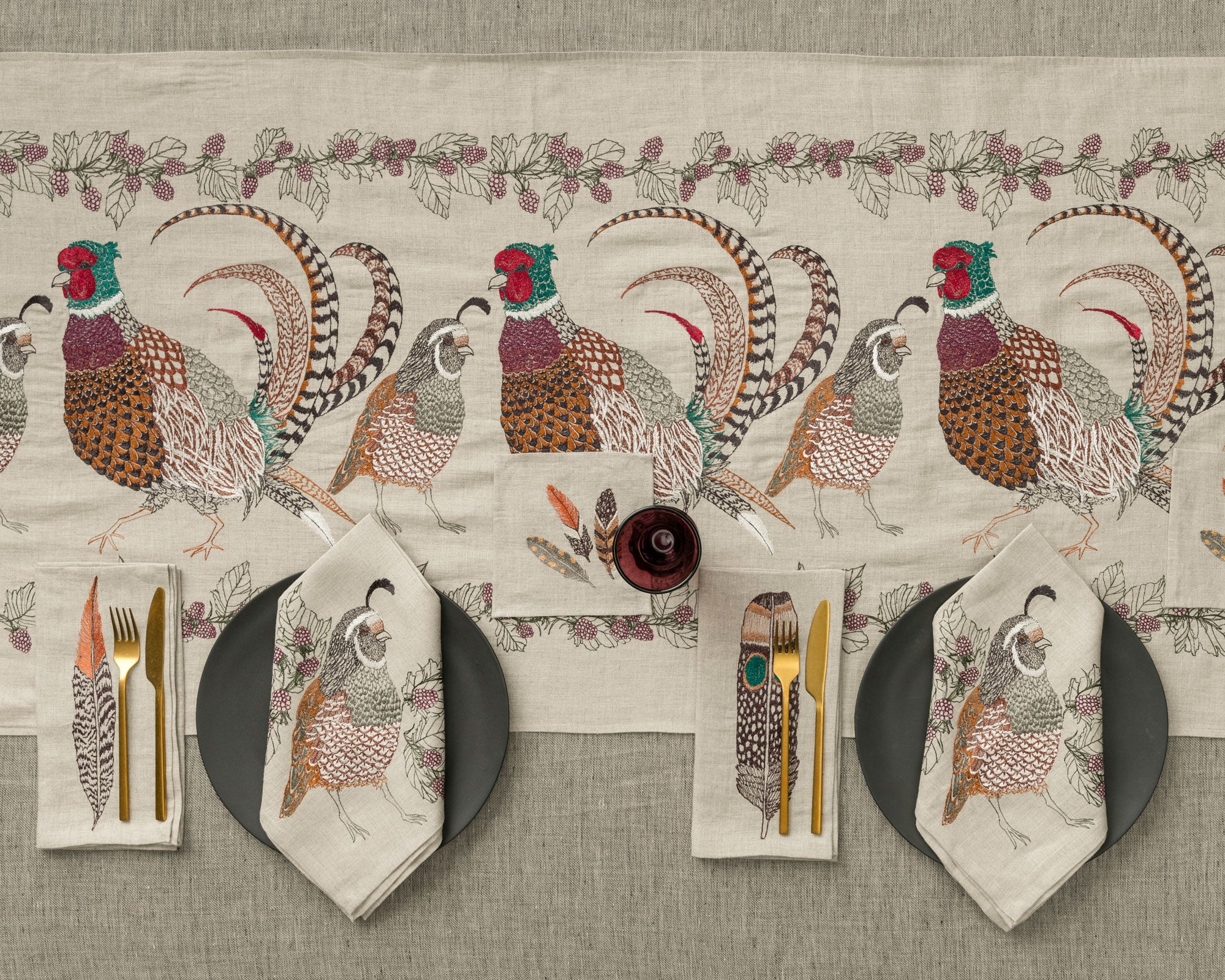 Quail Dinner Napkin