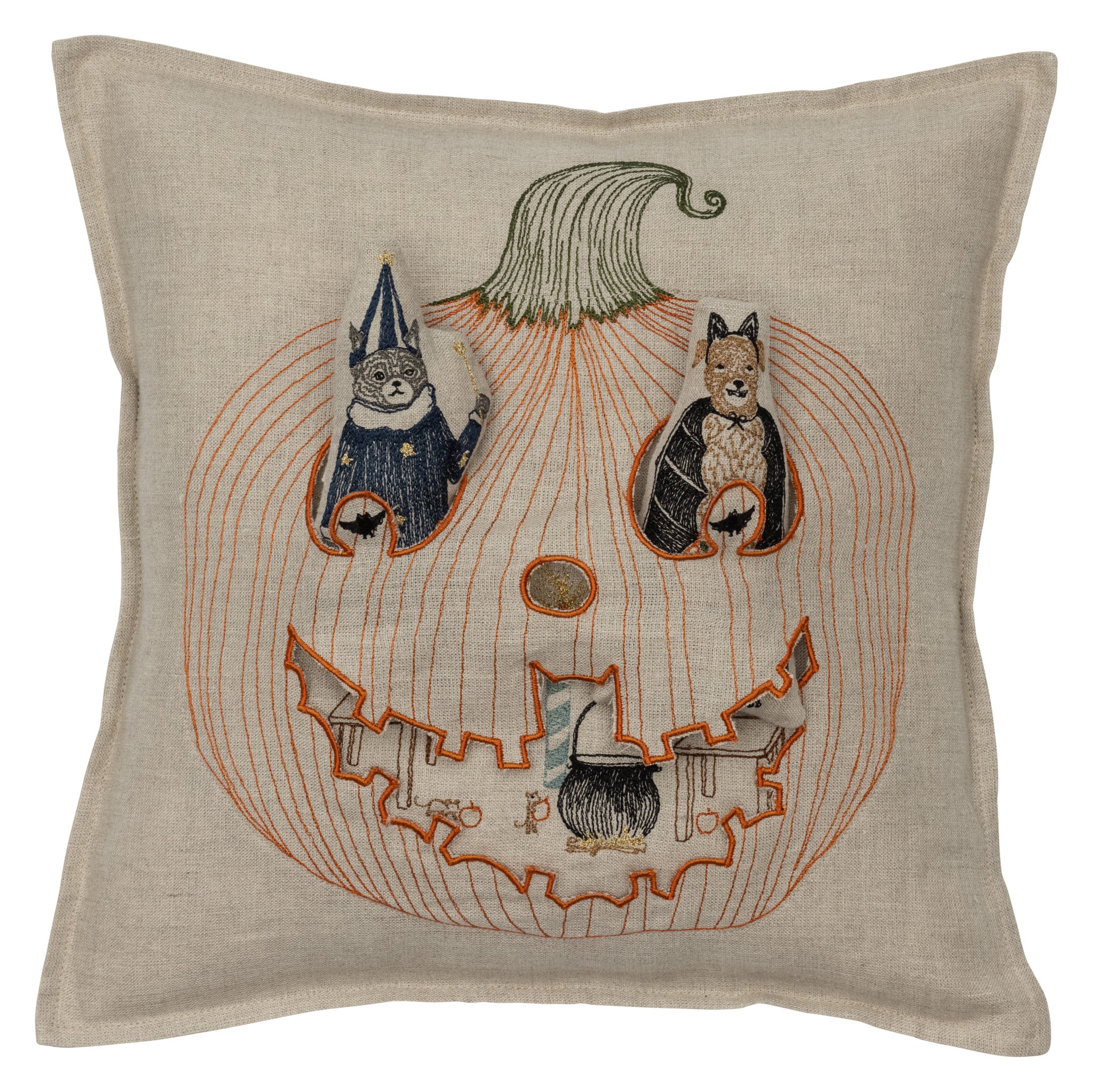 Jack-o'-lantern Pocket Pillow