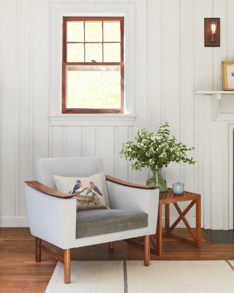 Bluebird Nest Pocket Pillow