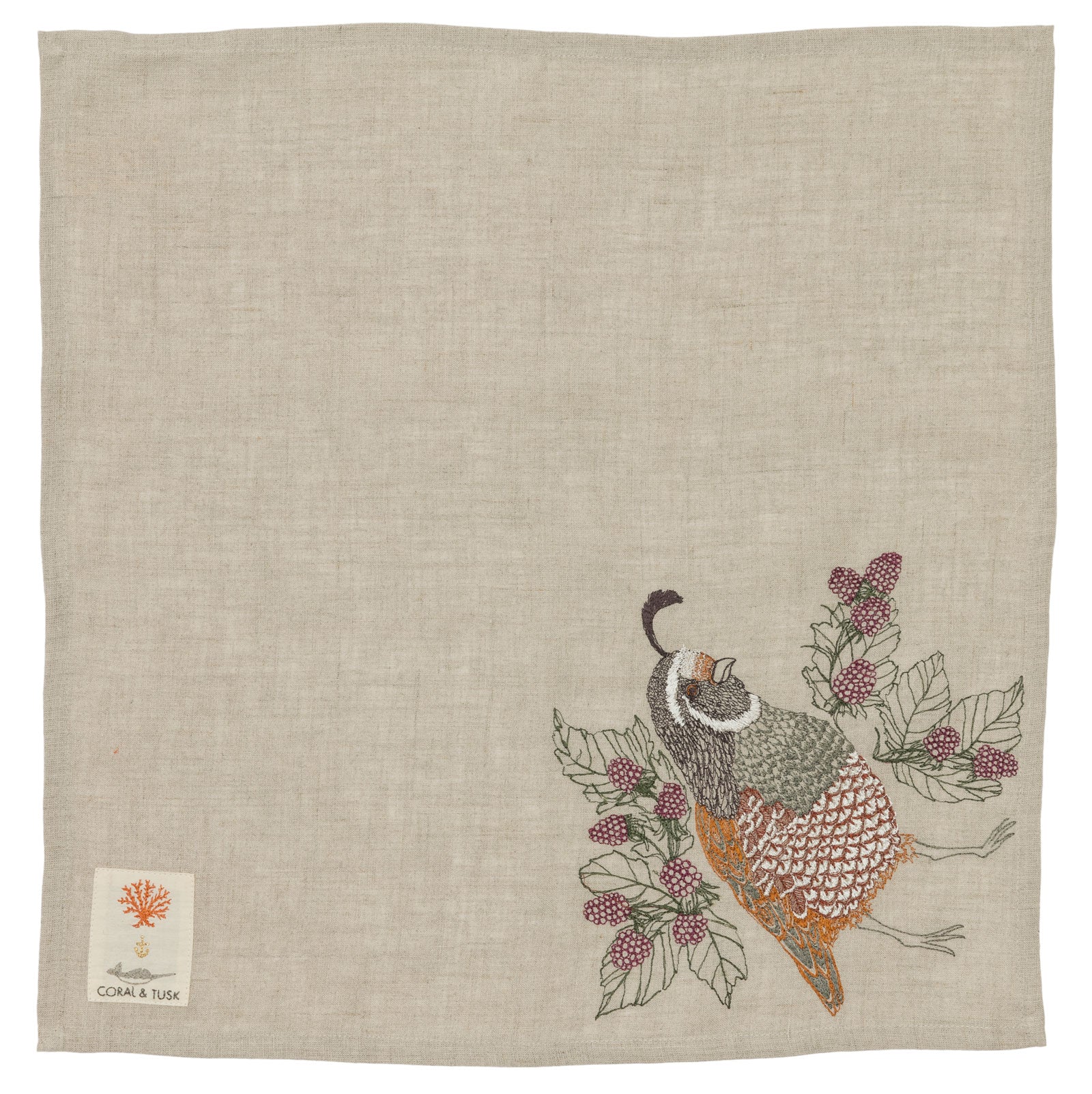 Quail Dinner Napkin