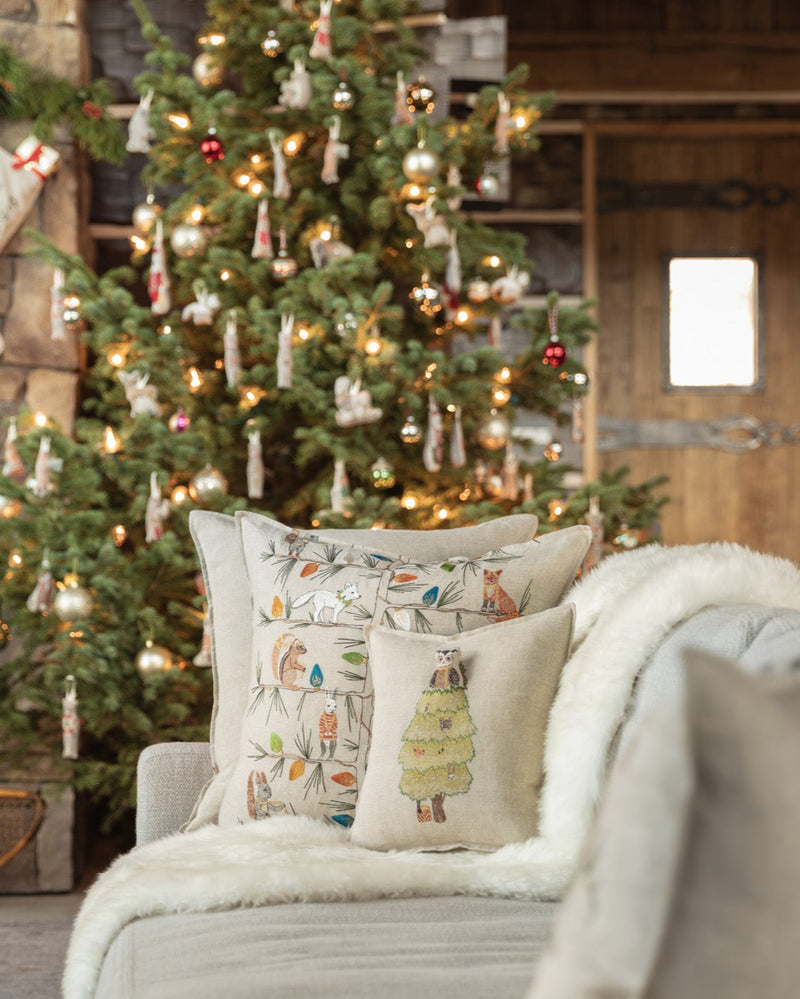 Christmas Tree Trimmers Pillow | Coral & Tusk