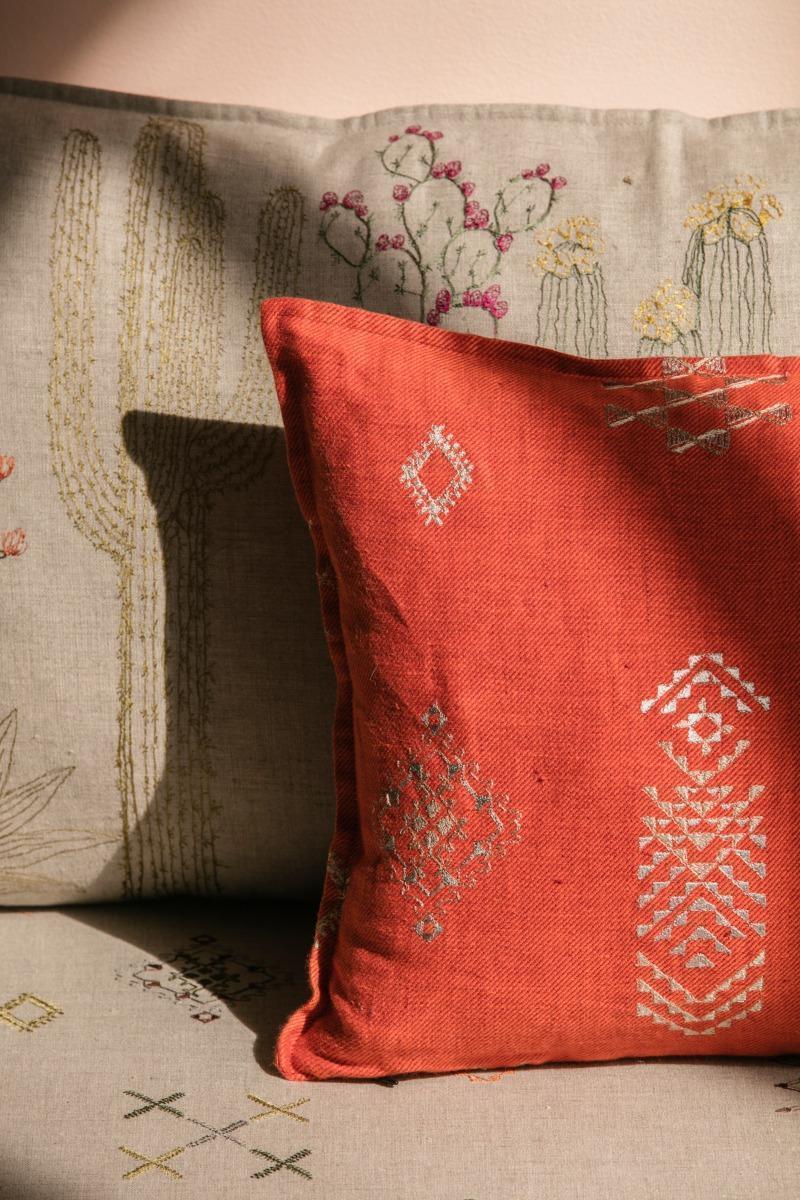 Tumbleweed Vermilion Pillow