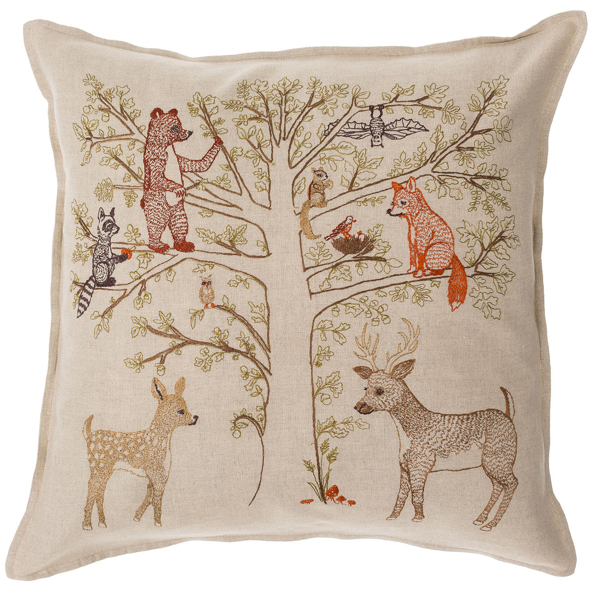 Woodland Living Tree Pillow | Coral & Tusk