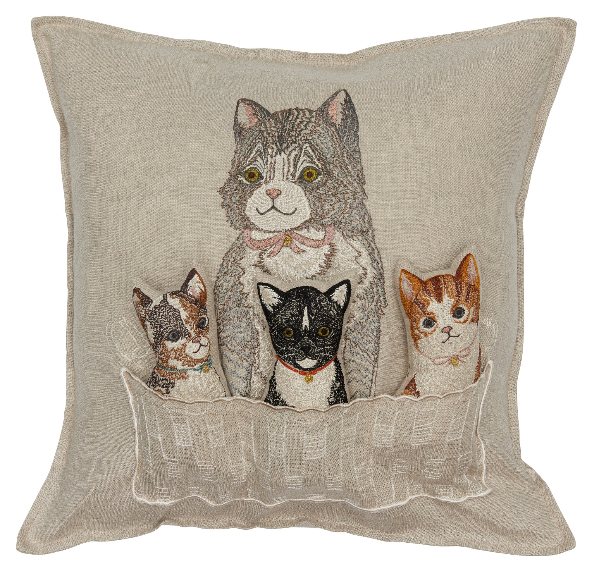 Basket of Kittens Pocket Pillow | Coral & Tusk