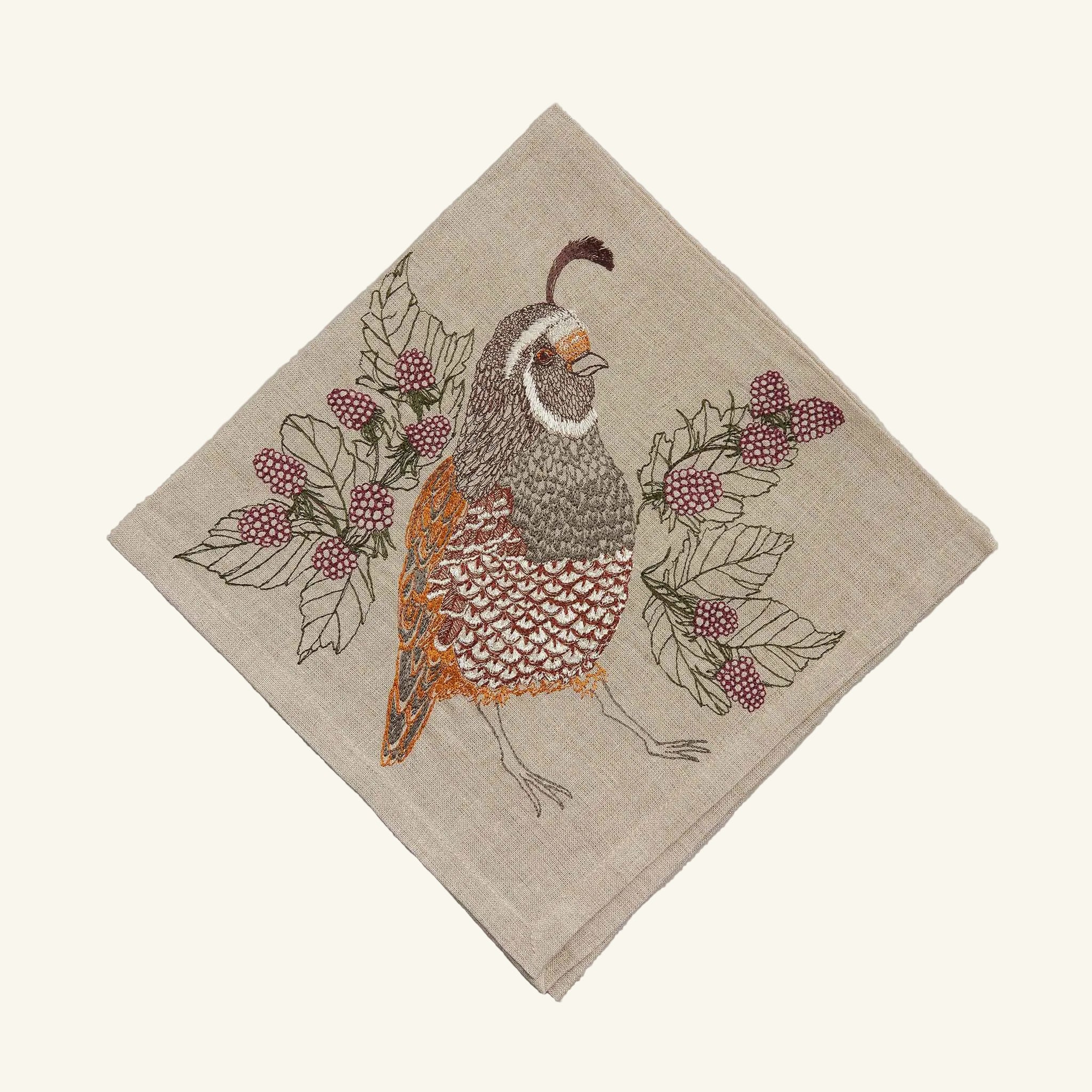 Quail Dinner Napkin