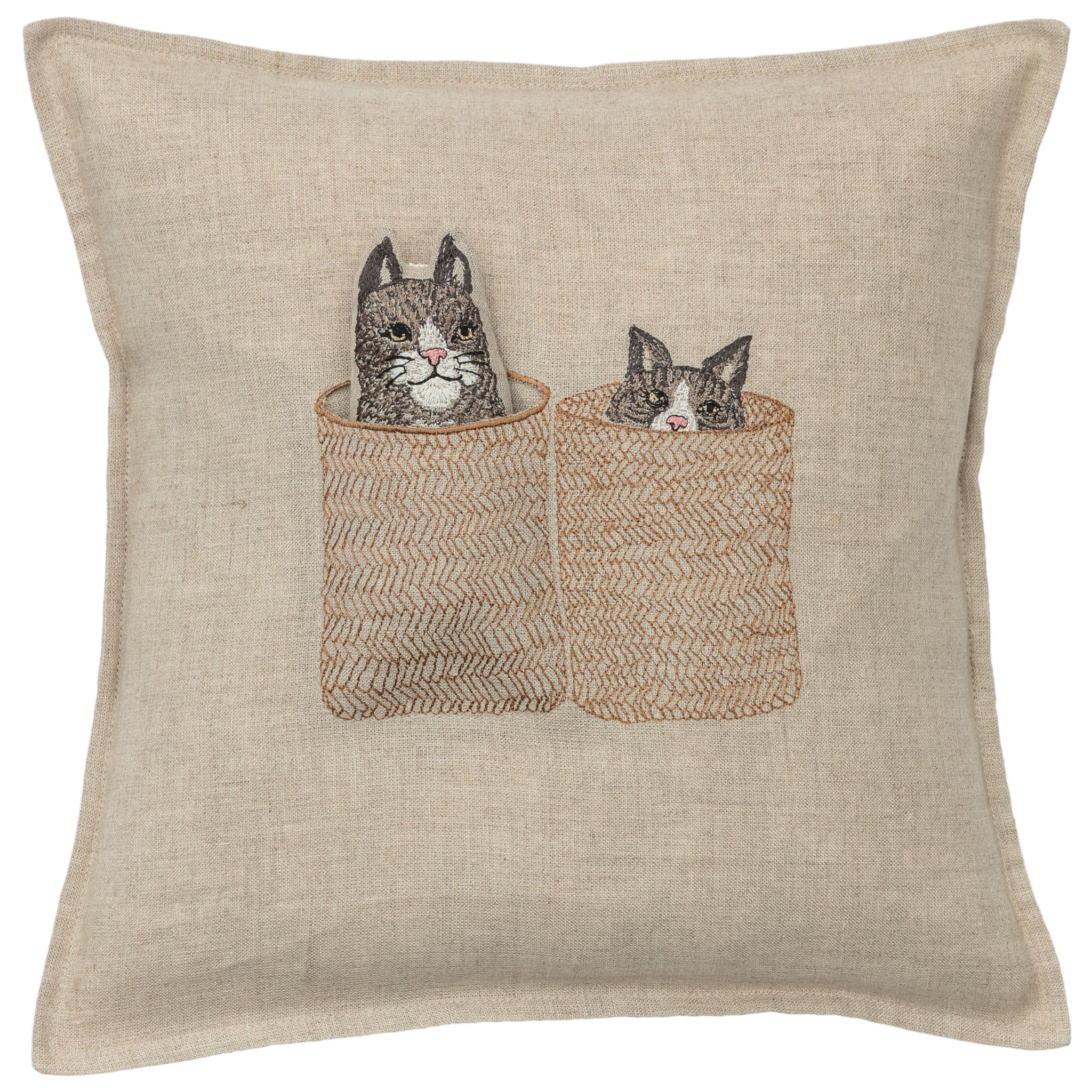 Basket Cats Pocket Pillow