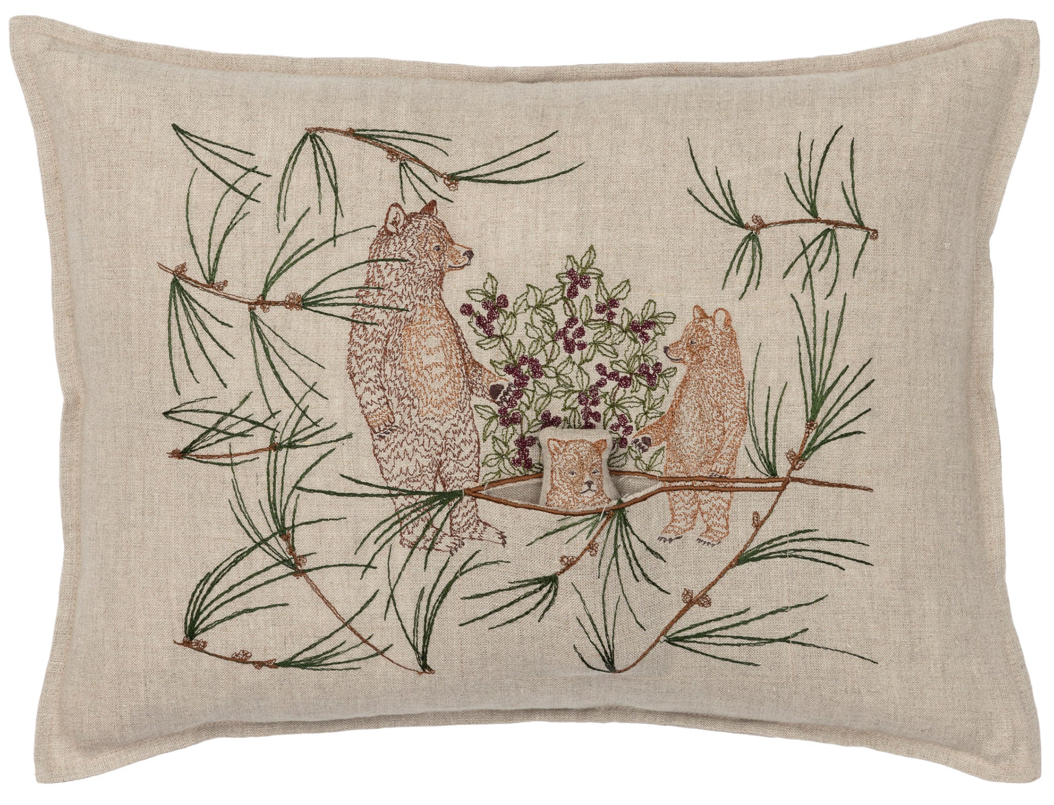 Briar Bears Pocket Pillow | Coral & Tusk
