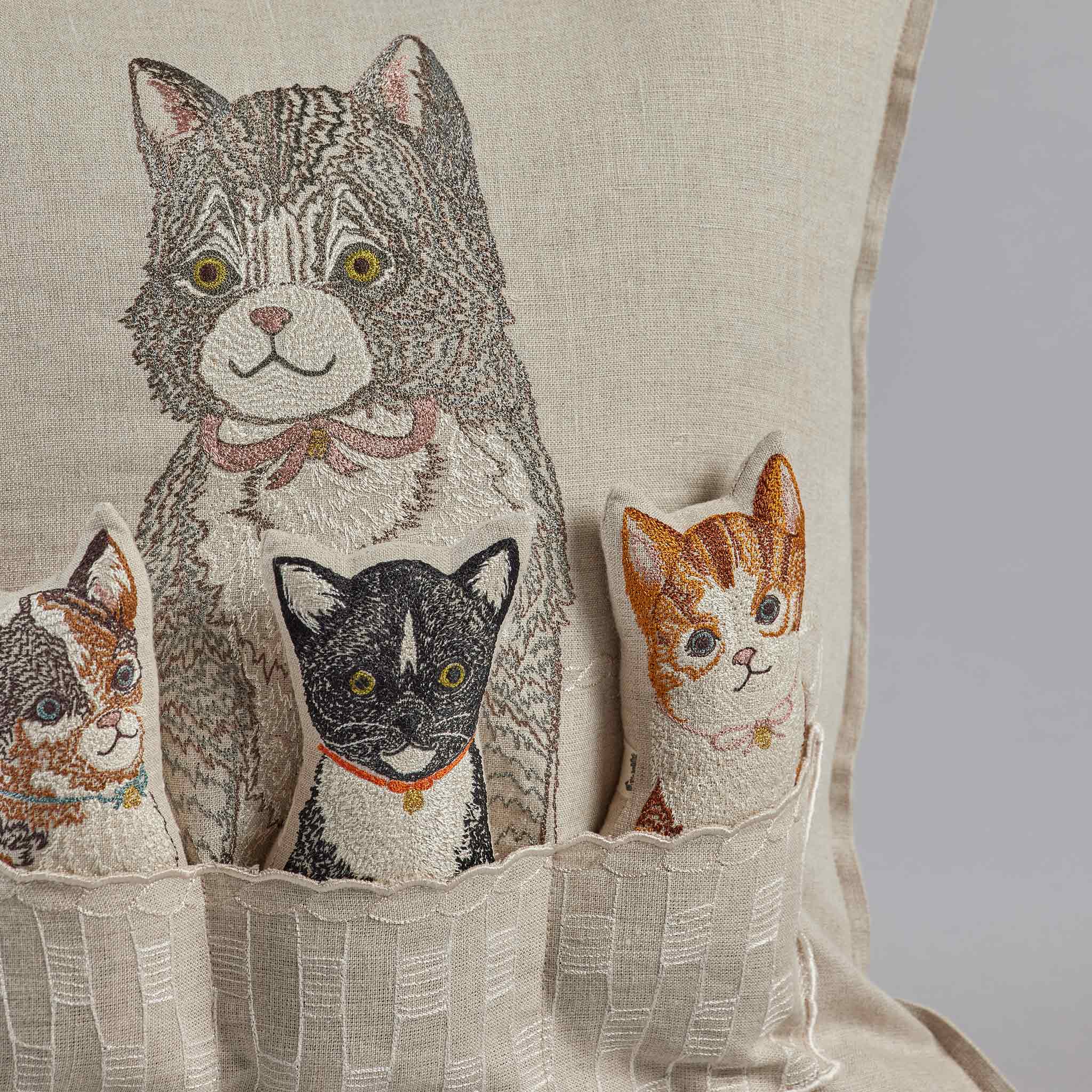Basket of Kittens Pocket Pillow