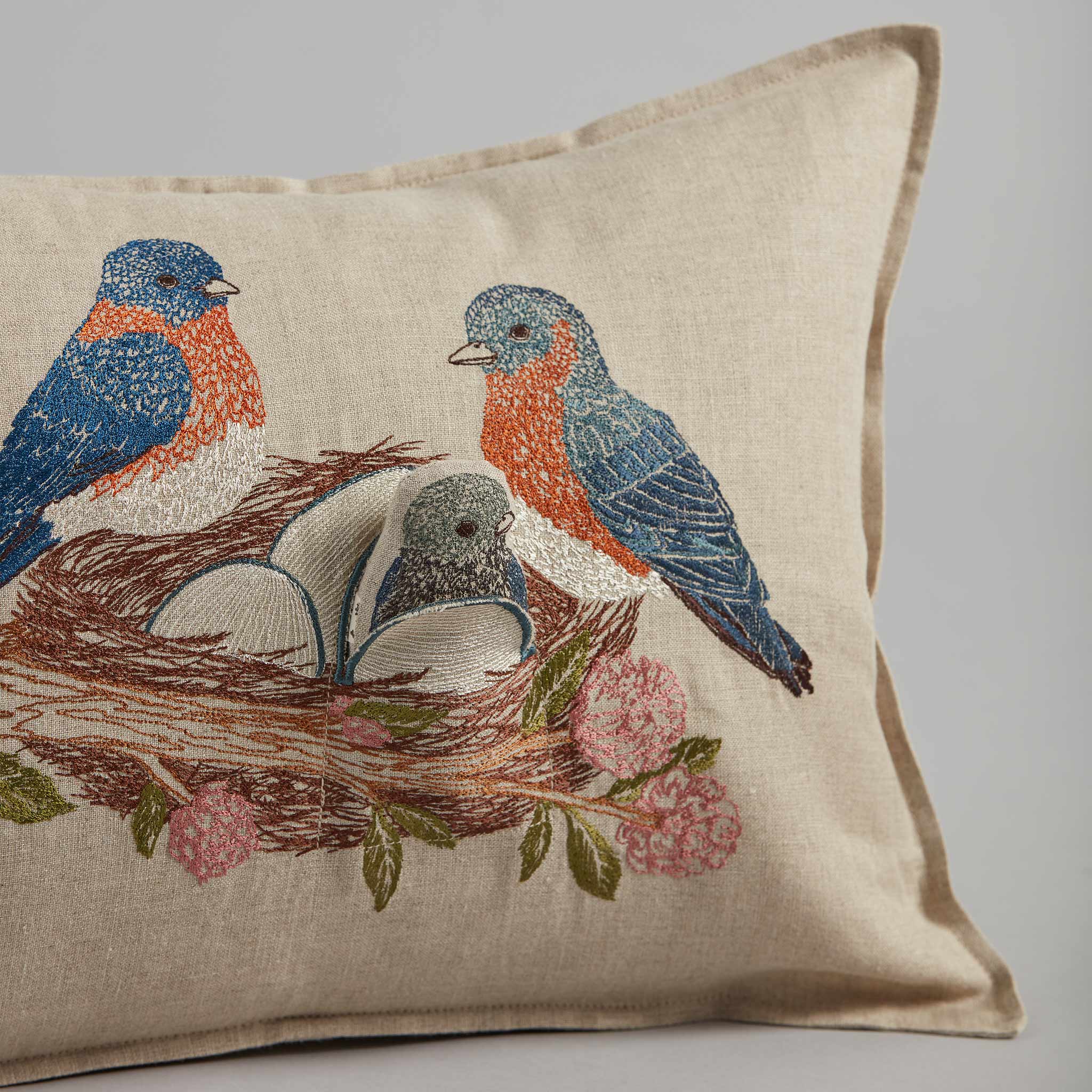 Bluebird Nest Pocket Pillow | Coral & Tusk | Kissenbezüge