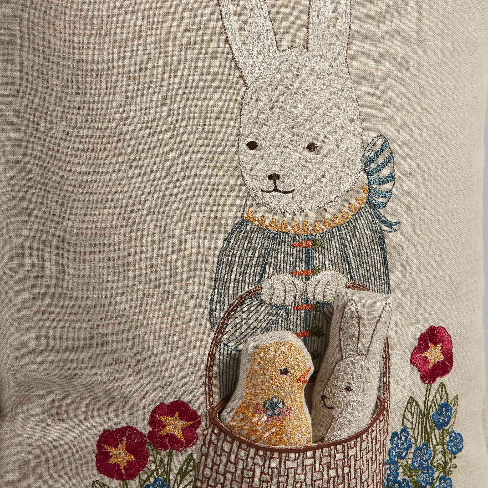 Easter Bunny Pocket Pillow Coral Tusk