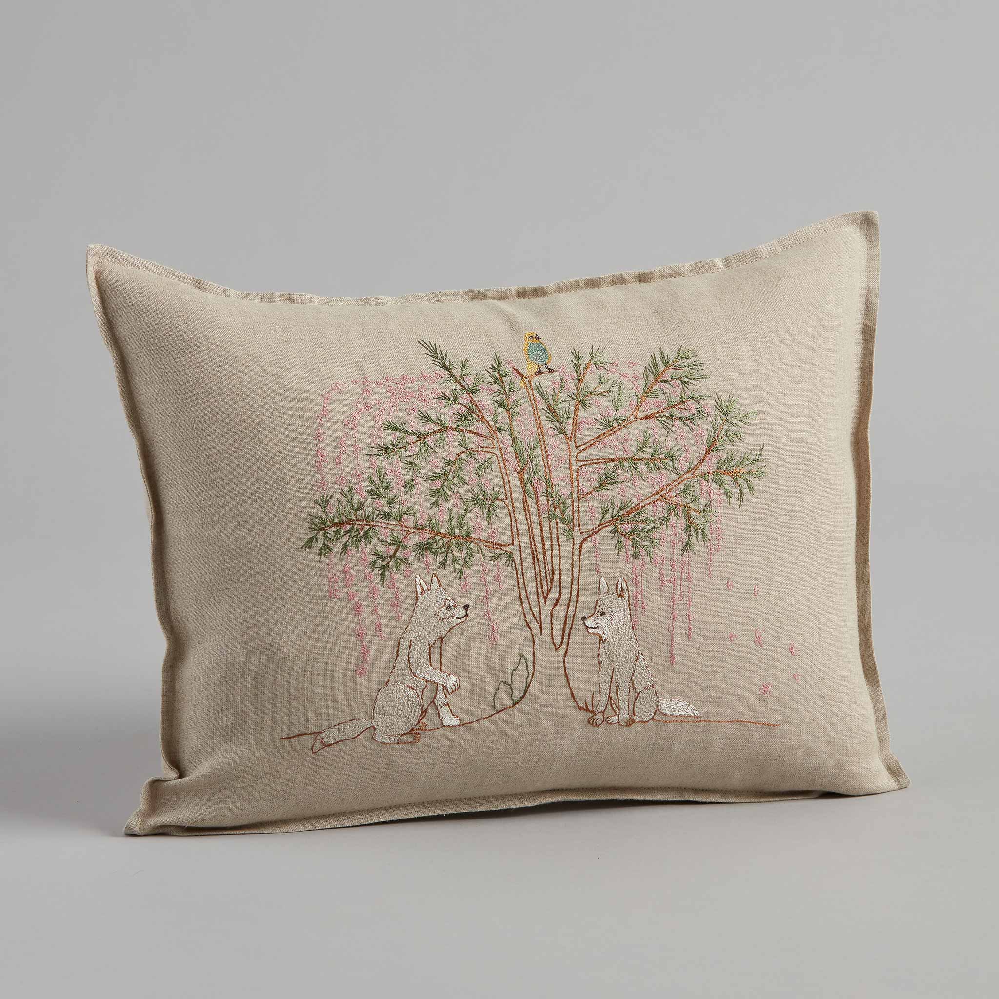 Friendship Tree Pillow Coral Tusk