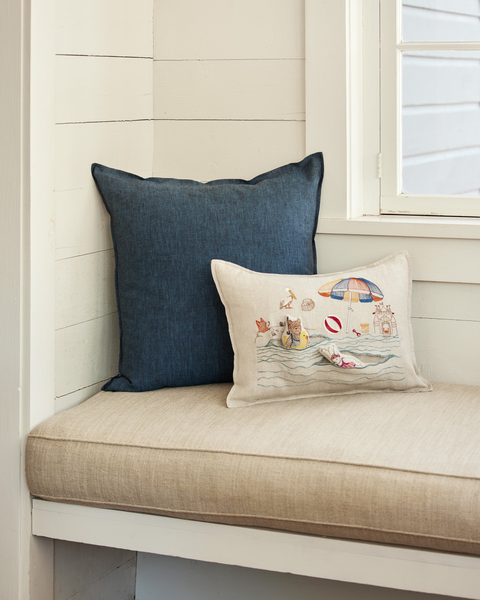 Day at the Beach Pocket Pillow