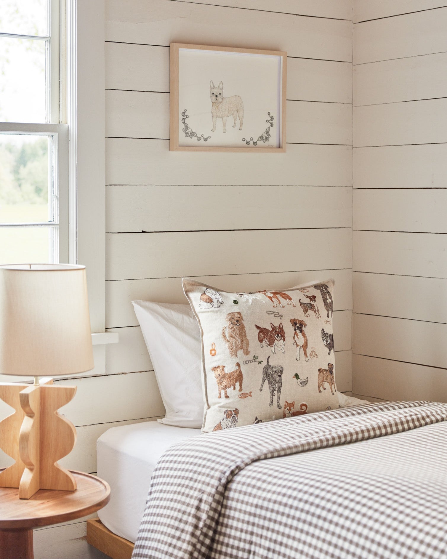Dogs and Toys Pillow | Coral & Tusk