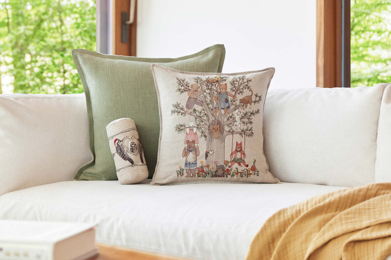 Tree of Fun Pillow Coral Tusk