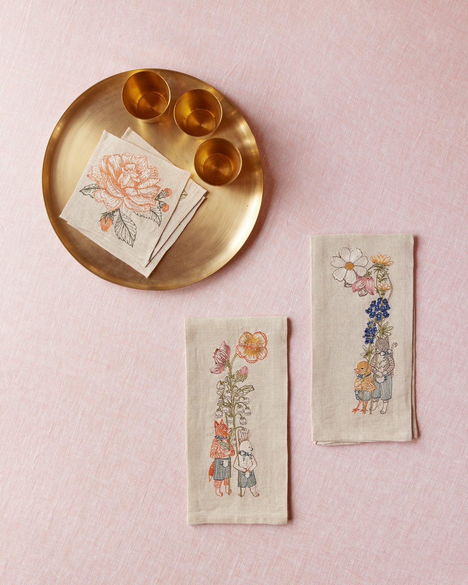 大特価 チラシ | Towel Tea Lily Parade Spring Coral Tusk & テーブル用品