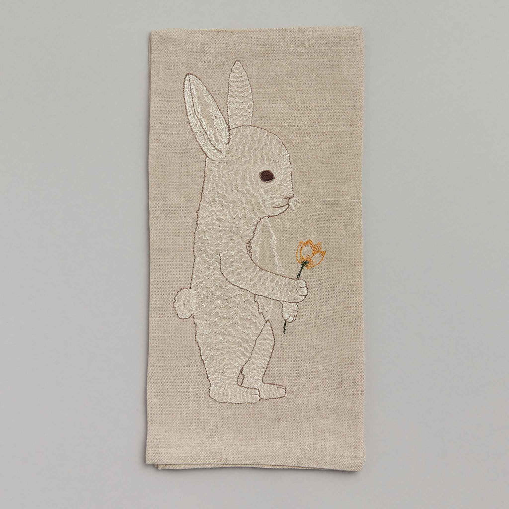 Some Bunny's About To Cook Custom Easter Kitchen Tea Towel