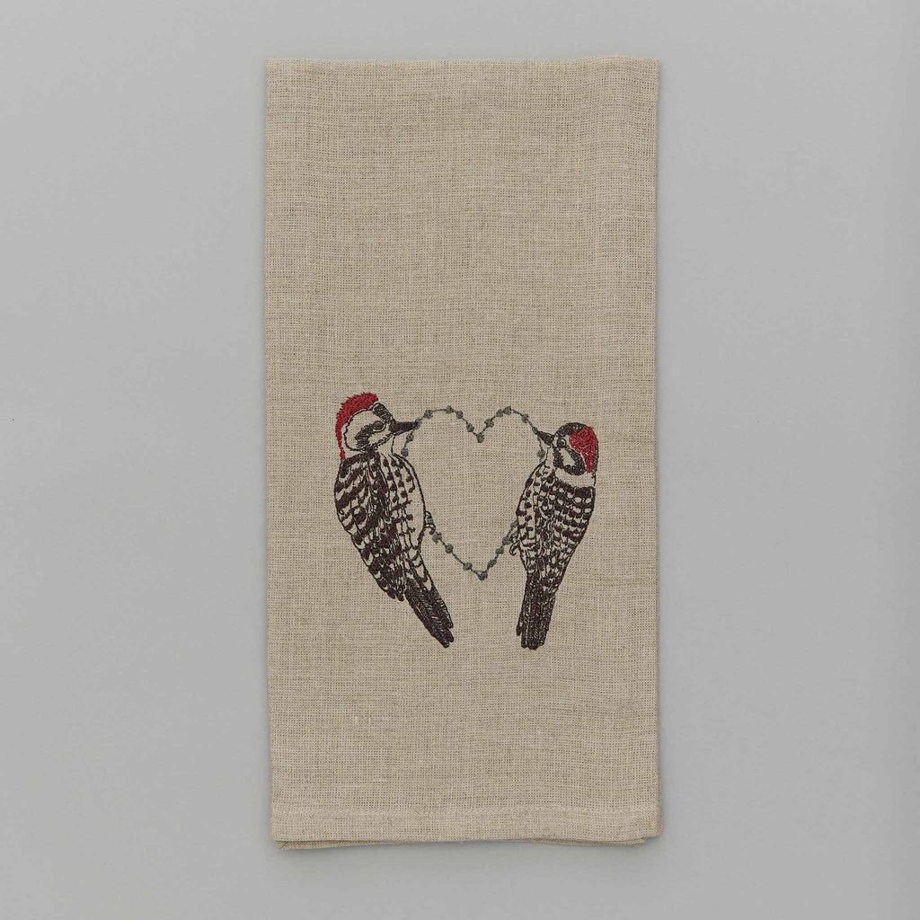 Woodpecker Love Tea Towel | Coral & Tusk