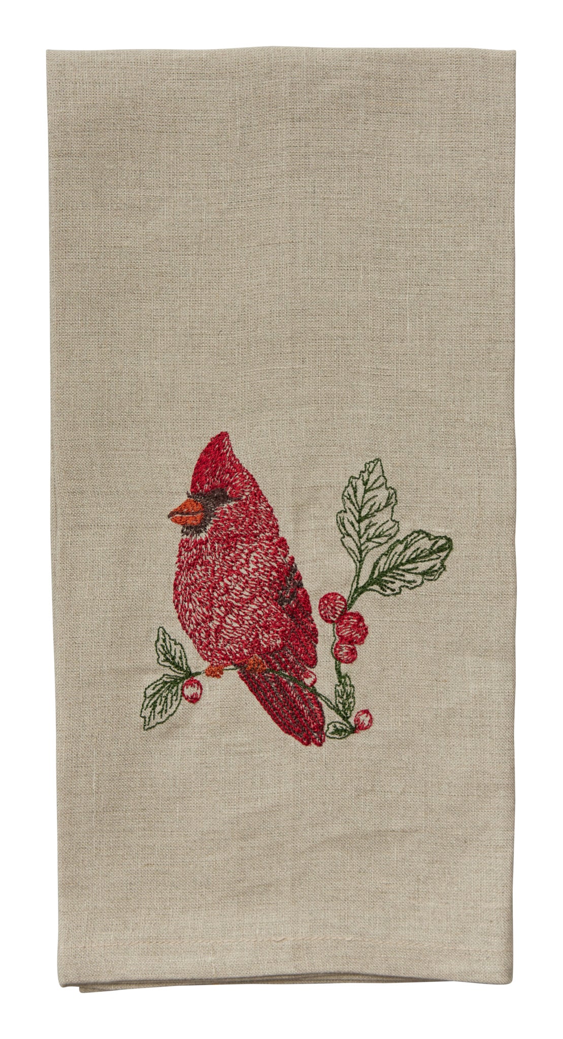 Cardinal Red Sequoia Print Kitchen Towel