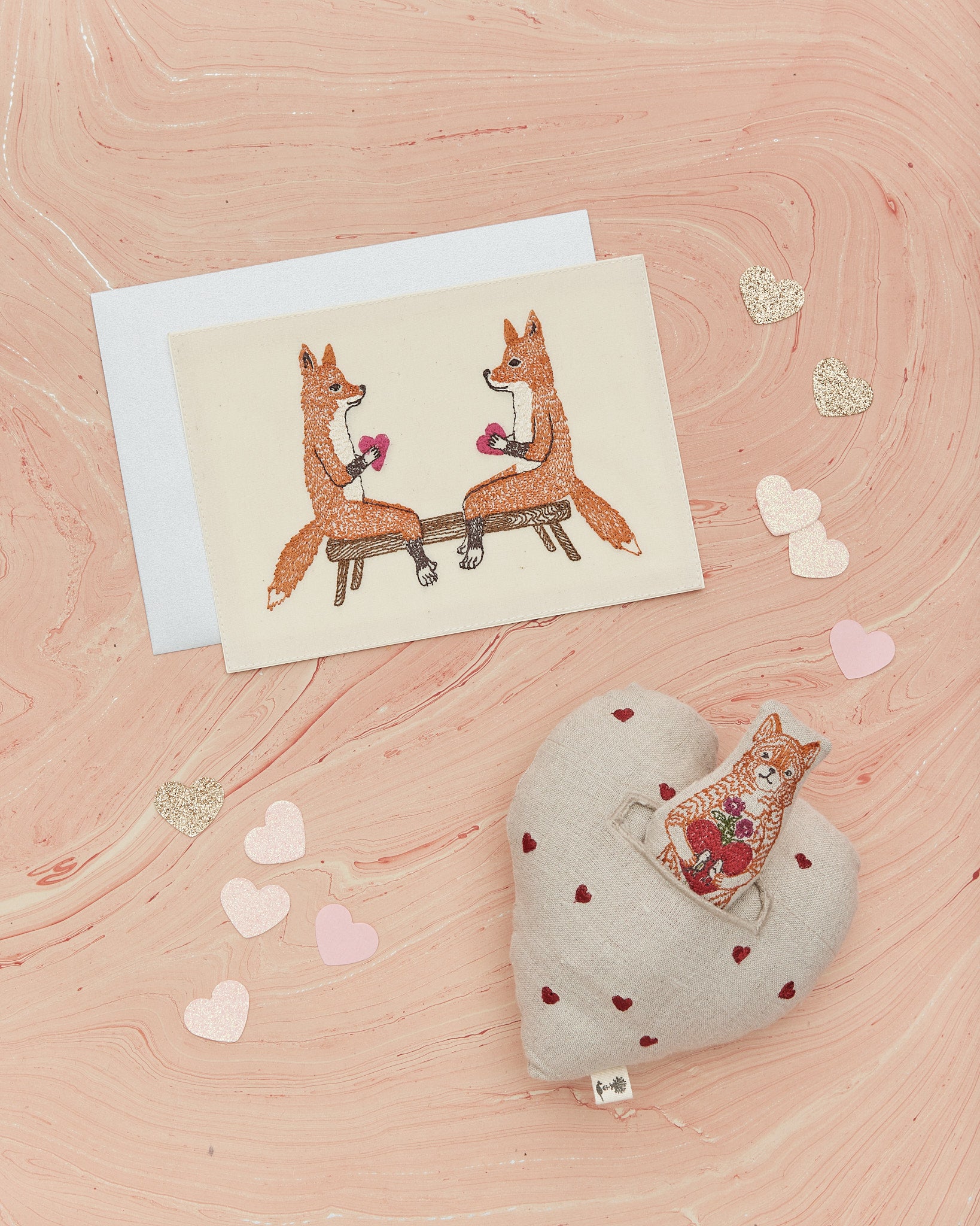 Smitten Foxes Card