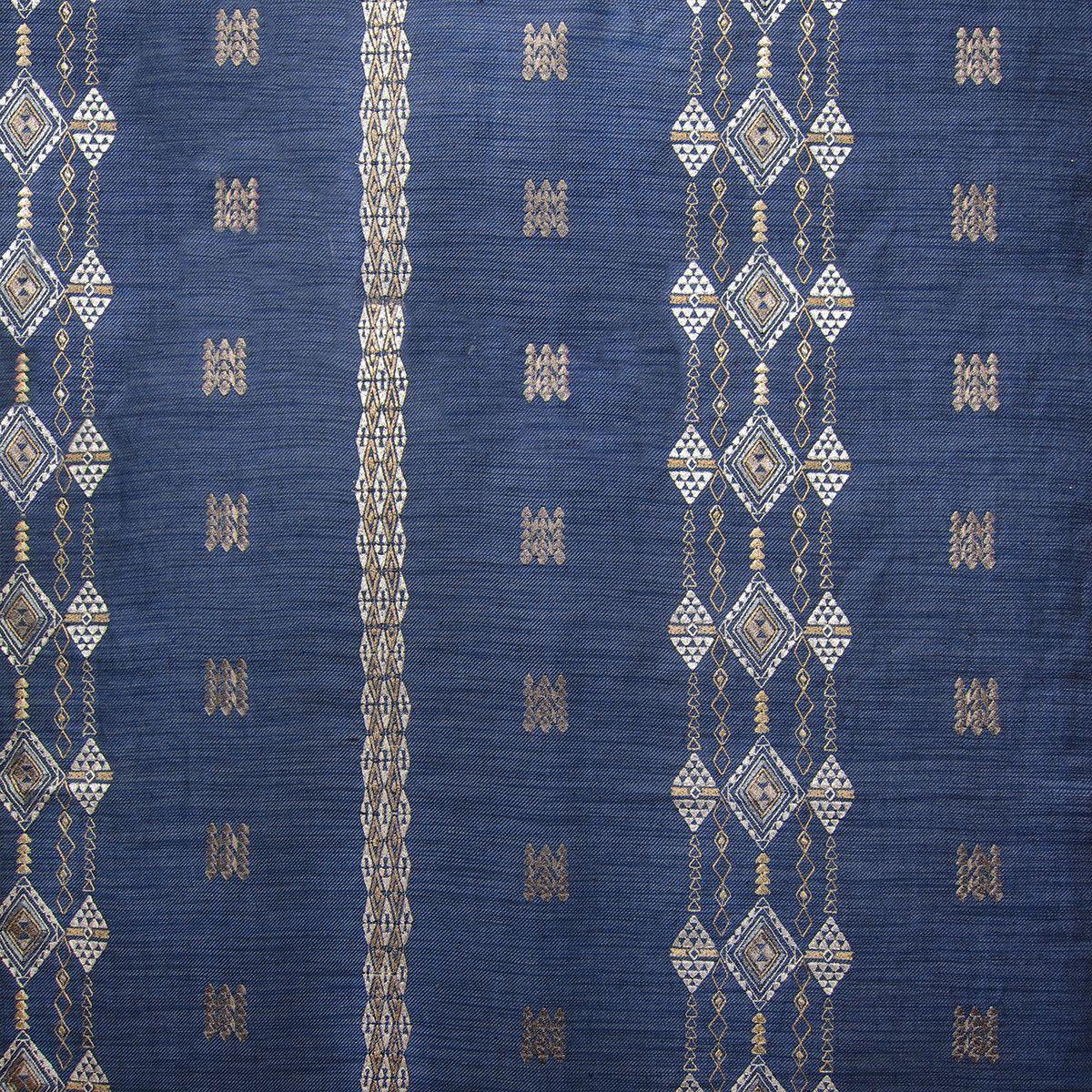 Berber Indigo Striae Linen Yardage 7.5 yards