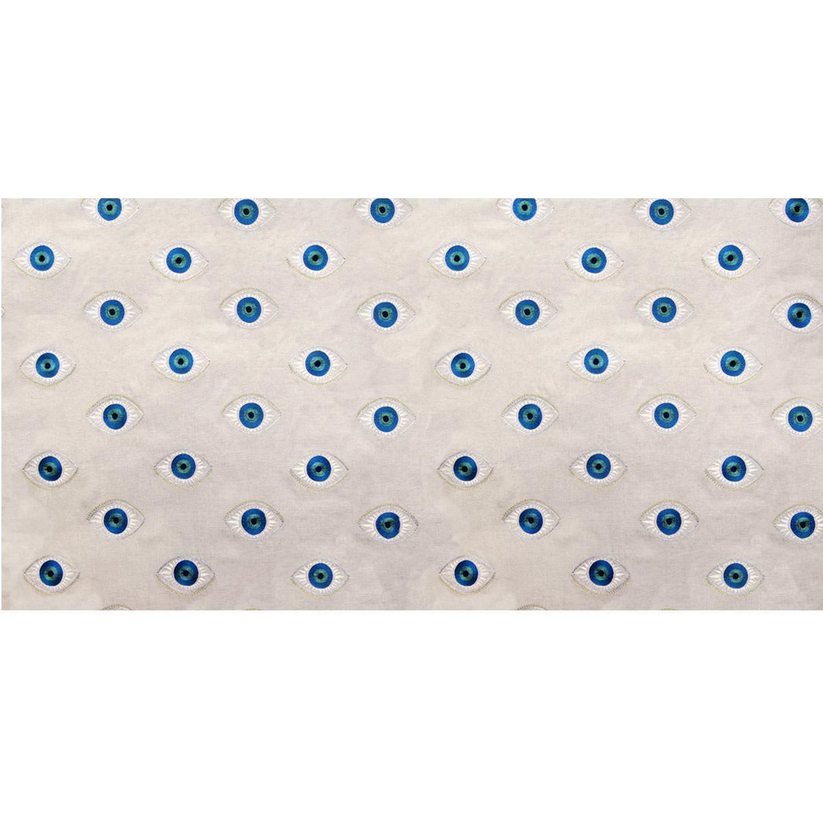 SMALL evil eye fabric, - protection fab